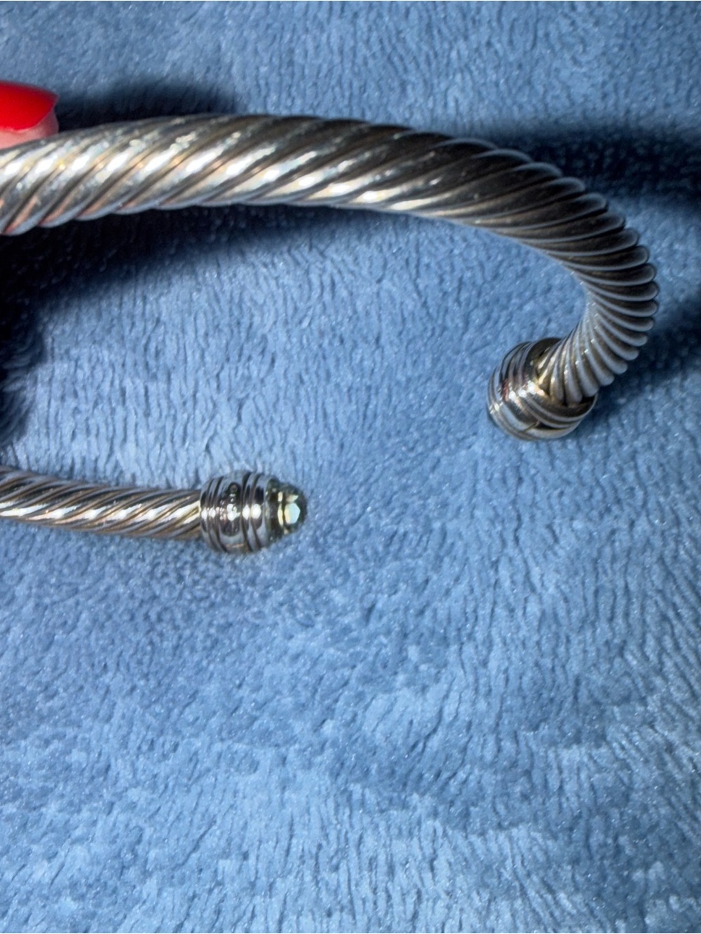 David Yurman 5mm cable bracelet size M - Picture 5 of 6